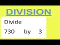 Divide 730 by 3