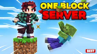 How To Make One Block Server in Aternos How To Install One Block in Aternos Server Java Pe
