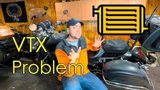 Honda VTX Radiator Leak Troubleshooting Coolant Drain Radiator Removal