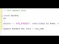 How to Update serial number for existing table using sql query