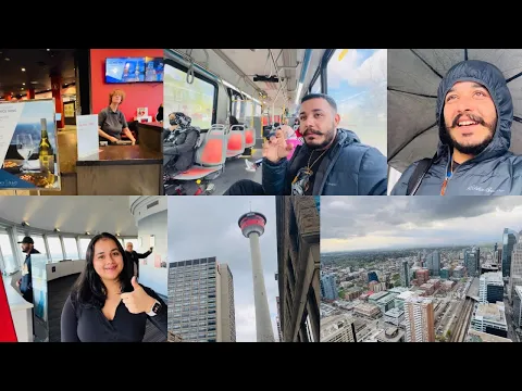 Download MP3 Missing my Wife alot🥺😢|| First time visit to Calgary Tower 🇨🇦😍|| Kalle kalle ghumna py riha 🥹