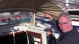 Just About Sailing December 1 2017 – fitting a ‘new’ sprayhood not made for my boat, Pt 2