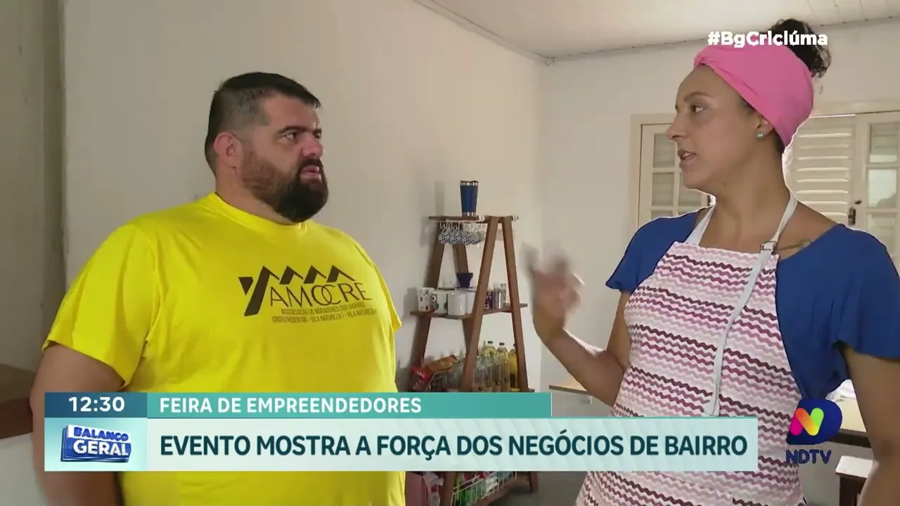 Feira de empreendedores: evento da AMOCRE movimenta bairro de Criciúma