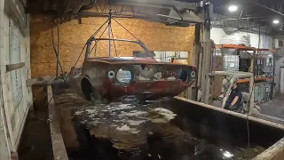 We Chemically Stripped a VERY RARE 1973 Michelotti Shellette | Paint & Rust Removal
