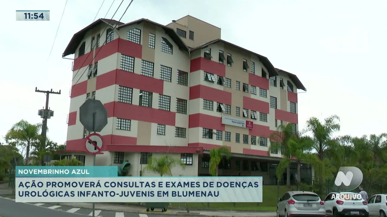 Ação promoverá consultas e exames de doenças urológicas infanto-juvenis em Blumenau
