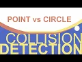 Collision Detection for 2d Games - Point vs Circle