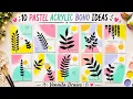10 Easy Boho Mini Canvas Painting Ideas Aesthetic Acrylic Art for Beginners Acrylic Painting