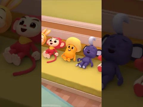 호기와 숫자 공부! 남은 친구는 몇 명? 🛏️ #숫자송 #데굴데굴 #shorts