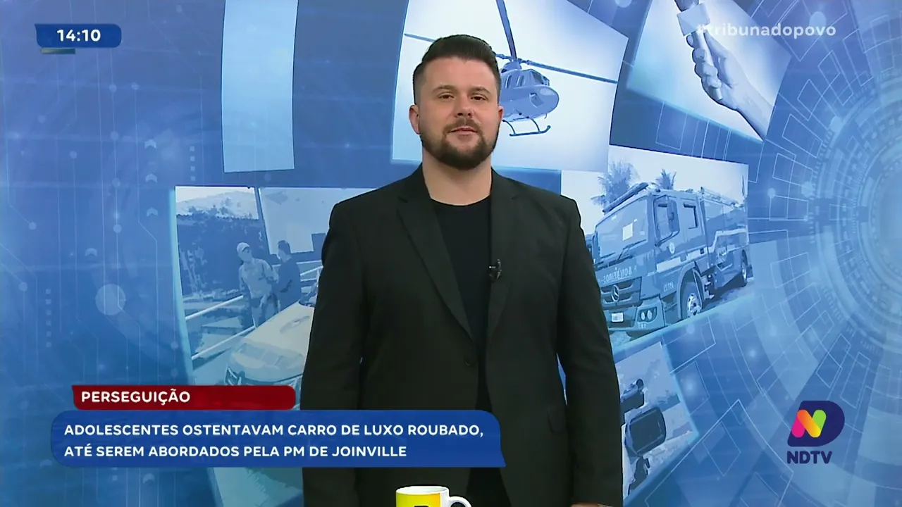 Roubos e perseguições: adolescentes detidos em Joinville após roubo de carro de luxo