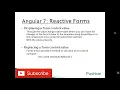 Angular 7 - Model driven Form Reactive form