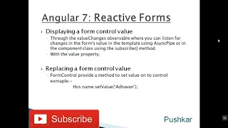 Angular 7 - Model driven Form Reactive form