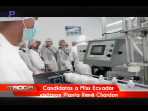 Candidatas a Miss Ecuador visitaron planta René Chardon