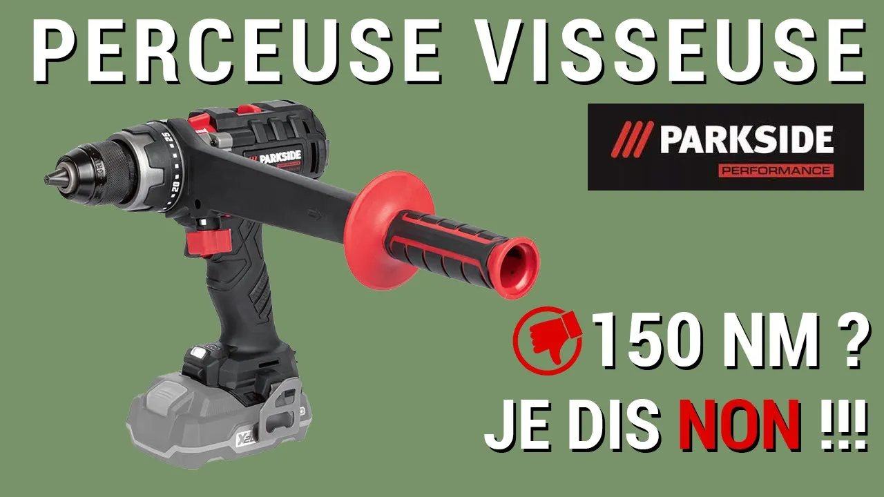 Test de la perceuse-visseuse Parkside Performance PPBSA 20-Li A1