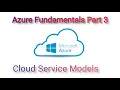azure fundamentals part 3 types of cloud service models