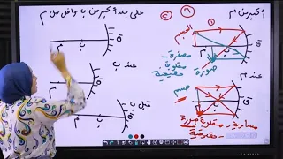 مراجعة علوم الوحدة الثانيه للصف الثالث الاعدادى الترم الاول درس المرايا و درس العدسات 