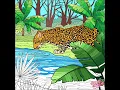Happy Color By Number - Jaguar The Leopard I d Thirsty He Need Some Water Pics Animals Pics