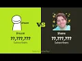 Dream vs shane - Sub Count History 2005-2021