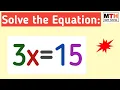 Solve 3x 15 Solve the Equation 3x 15 3x 15 Solve for x