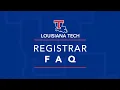 Registrar FAQ