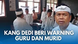 kang dedi turun langsung sambangi sekolah yang viral di subang berikan pesan tegas ke guru u0026 murid