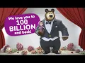 Masha and the Bear We love you to 100 BILLION and back
