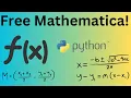 SymPy Symbolic Math in Python