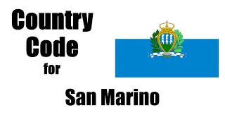 San Marino Dialing Code - Sammarinese Country Code