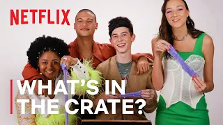 What s in the Crate Challenge w Tall Girl 2 Cast Netflix After School