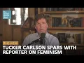 Tucker Carlson Spars With Reporter On Feminism The View