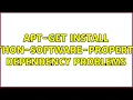 Ubuntu apt-get install python-software-properties dependency problems