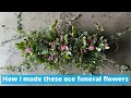 How I create this funeral tribute with all British grown flowers in January