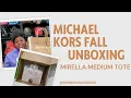 Michael Kors Fall Unboxing Mirella Suede Tote Bag