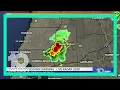 RADAR Severe thunderstorm warning for Hillsborough and Pasco counties