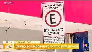 Cobrança do estacionamento rotativo em Florianópolis começa a valer nesta segunda-feira