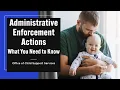 OCSS Training Institute Administrative Enforcement Actions