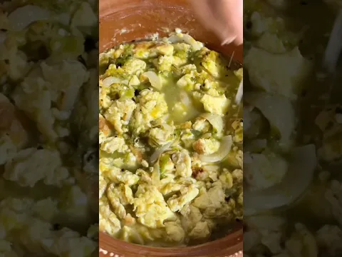 Huevo con Chile Verde #recetas #huevo #cocina #chileverde