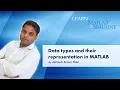 Data types and their representation in MATLAB