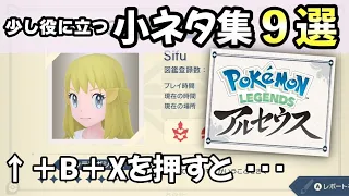 ポケモンレジェンズアルセウス 知っておくと得する 小ネタ集９選 