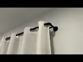 Review of Curtain Rods for Windows Wrap Around Window Industrial Double Curtain Rod on Amazon