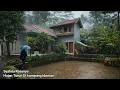 SANGAT MEMIKAT SEKOLONG LANGIT 🤩 HUJAN DISERTAI KABUT TURUN DI KAMPUNG INDAH DI PEDESAAN JAWA BARAT