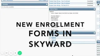 Skyward New Enrollment Forms