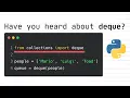 A Very Fast And Memory Efficient Alternative To Python Lists Deque