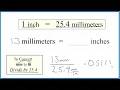 Convert 13 Millimeters to Inches