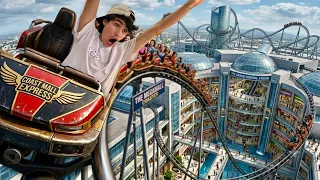 Me infiltro a una Montaña Rusa en un Centro Comercial🎢 // Andy