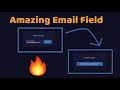 Amazing Email Field Using HTML CSS By Perfect Coder