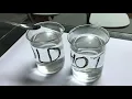 Comparing the rate of diffusion of potassium manganate VII in hot and cold water