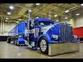 The award-winning Blue 2000 Peterbilt Lite end dump of Joe Regalado