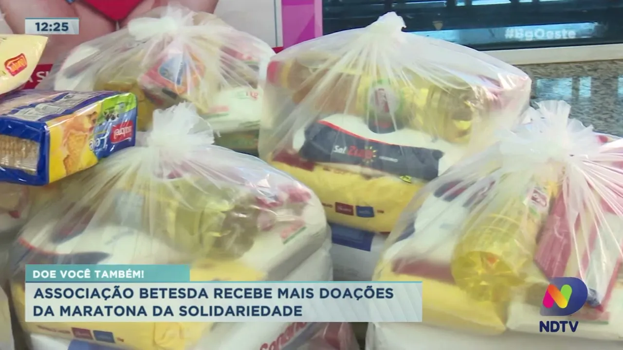 Doe você também! Associação Betesda recebe mais doações da Maratona da Solidariedade 2021