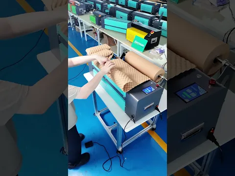 Machine à bulles en papier, coussin en papier kraft à la demande pour emballage e-commerce transfrontalier