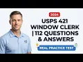 USPS Exam 421 Window Clerk 112 Actual Questions You Must Know To Pass